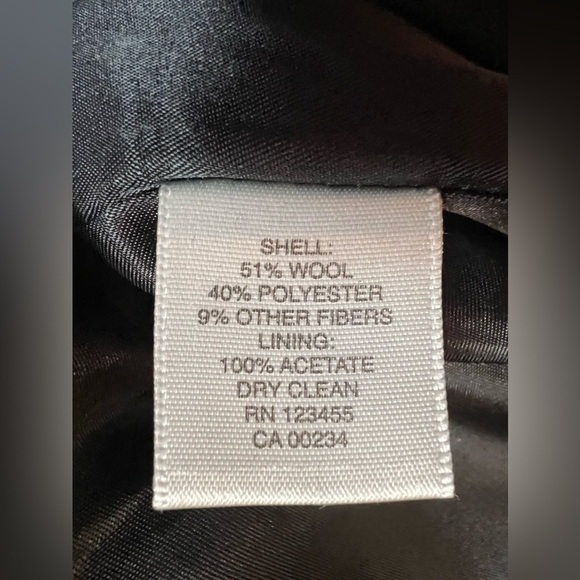 Lord & Taylor | ladies classic black wool pencil skirt. Size: 10 - Picture 7 of 9